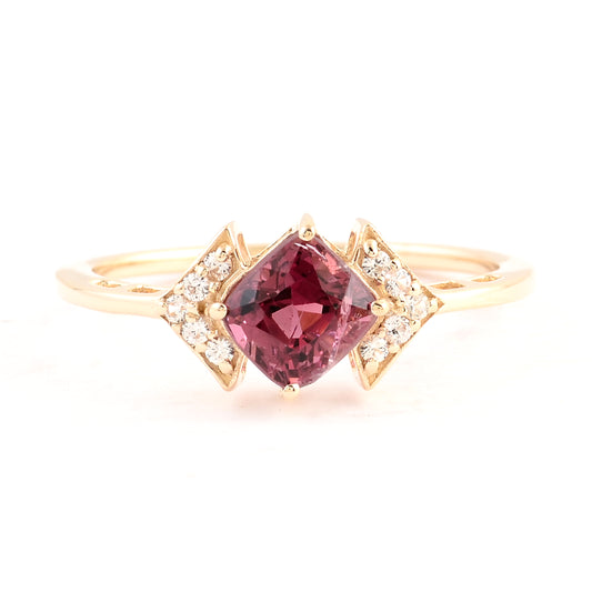 1.27 Ct Square Spinel 14K Gold Ring