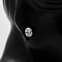 3.85 Carats Lab Grown Diamond 14K Gold Earrings
