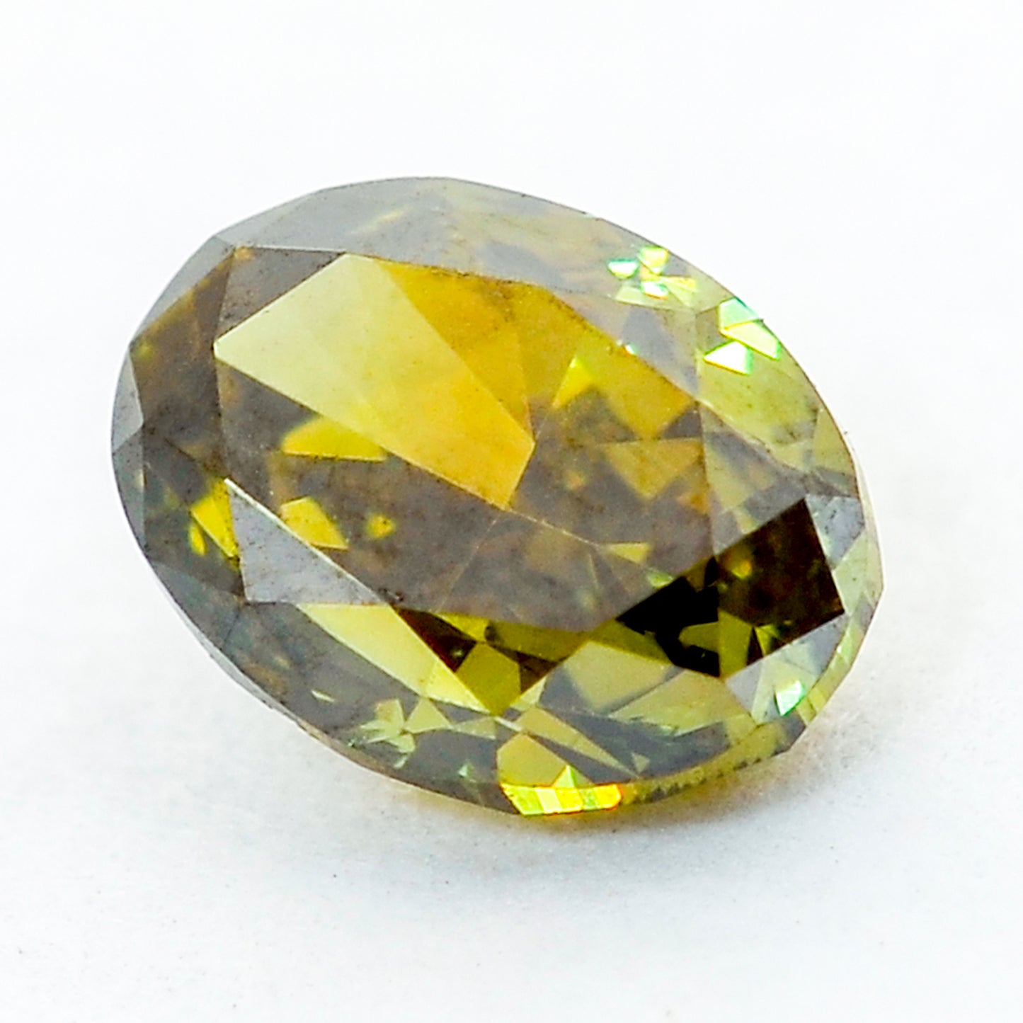 0.43 Green Diamond Oval Loose Diamond