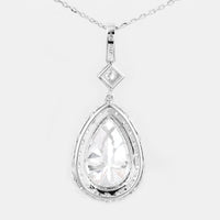 3.68 Carats Lab Grown Diamond 14K Gold Pendant
