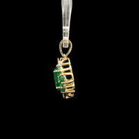 2.15 Ct Oval Emerald 14K Gold Pendant
