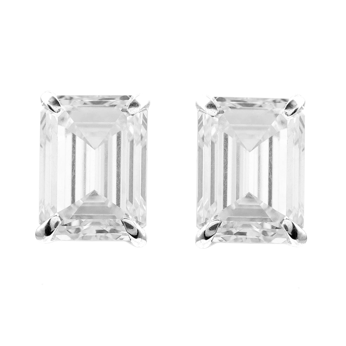 3.67 Carats Lab Grown Diamond 14K Gold Earrings