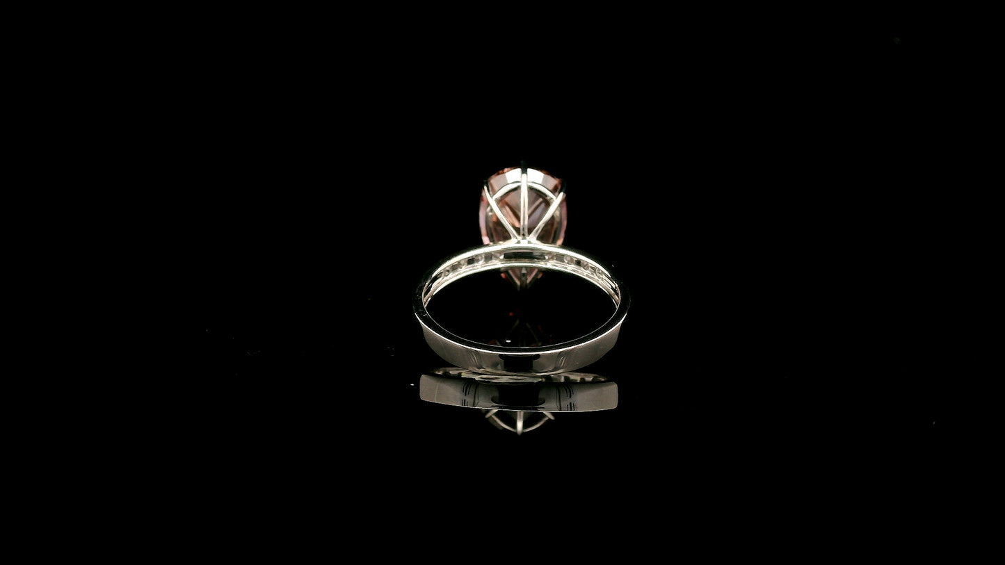 5.22 Carats Pink Lab Grown Diamond 14K Gold Ring