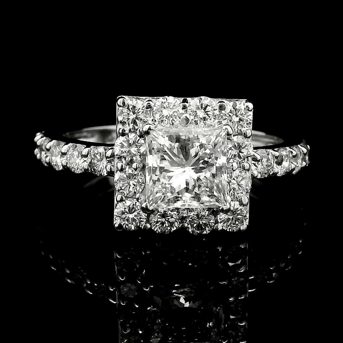 2.04 Carats Lab Grown Diamond 14K Gold Ring