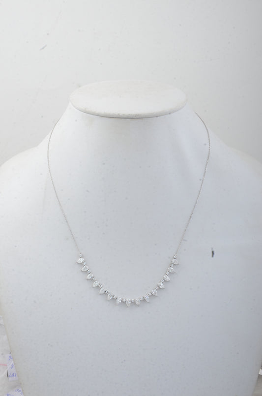 3.50 Carats Lab Grown Diamond 14K Gold Necklace
