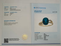 2.59 Ct Oval Natural Emerald 14K Gold Ring