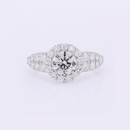 2.14 Carats Lab Grown Diamond 14K Gold Ring