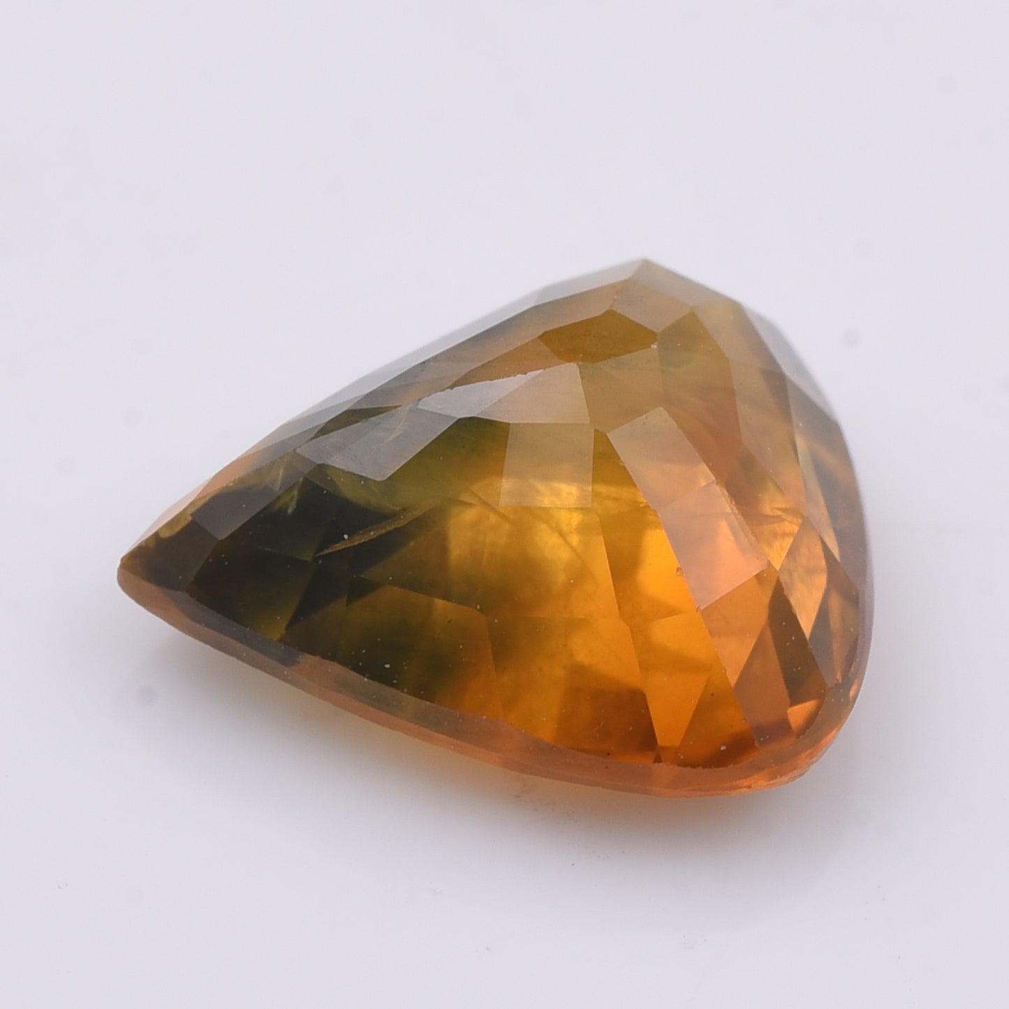 4.64 Natural Corundum Yellow Sapphire Pear Mixed Cut Gemstone