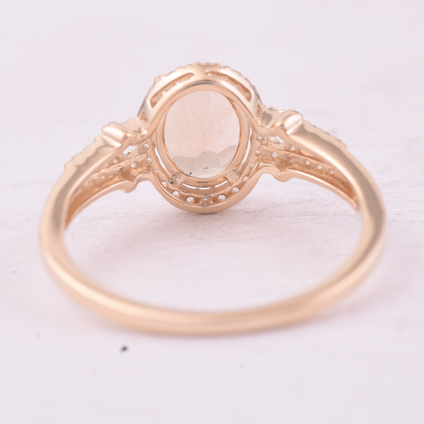 1.24 Ct Oval Tourmaline 9K Gold Ring
