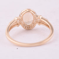 1.24 Ct Oval Tourmaline 9K Gold Ring