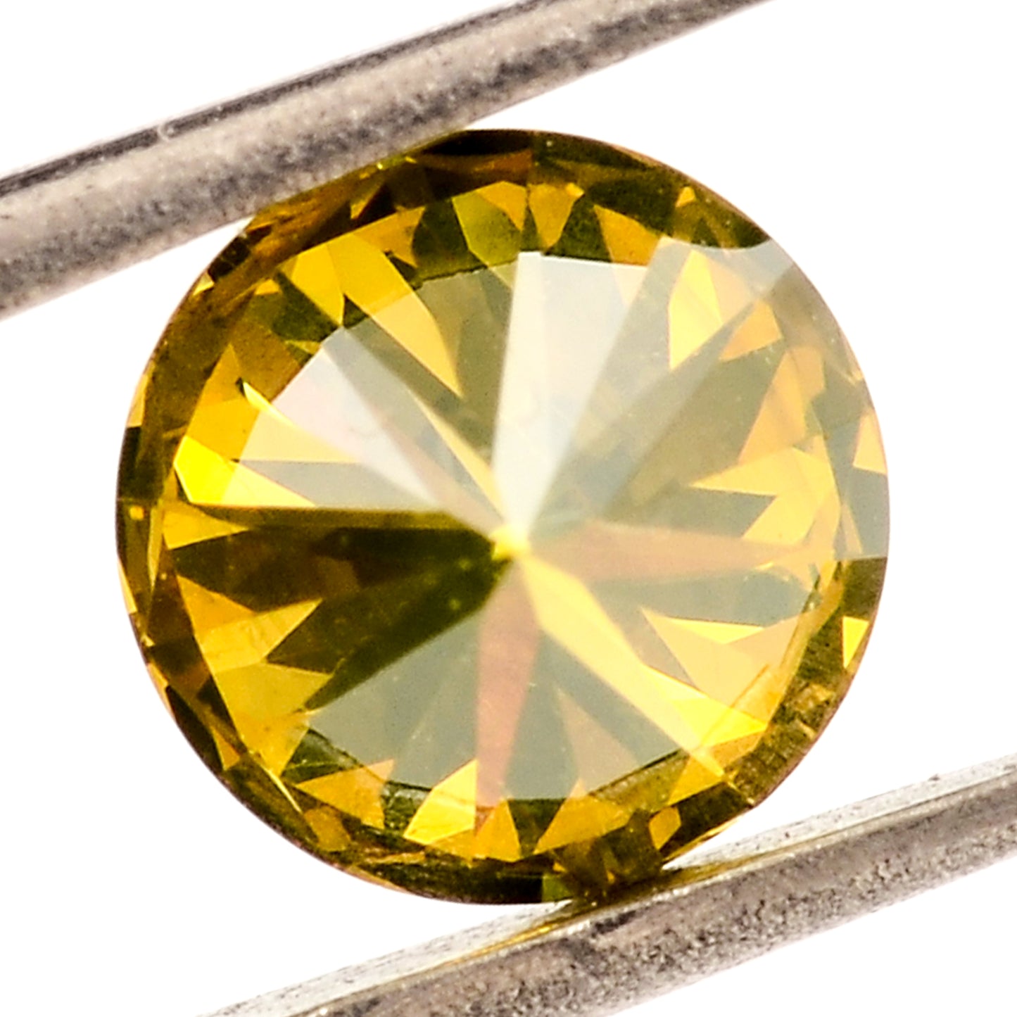 0.36 Yellow Diamond Round Loose Gemstone