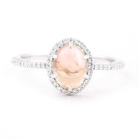 1.75 Ct Oval Cabochon Cut Natural Tourmaline 950 Platinum Ring