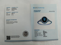 1.88 Ct Oval Mixed Cut Natural Sapphire 950 Platinum Ring