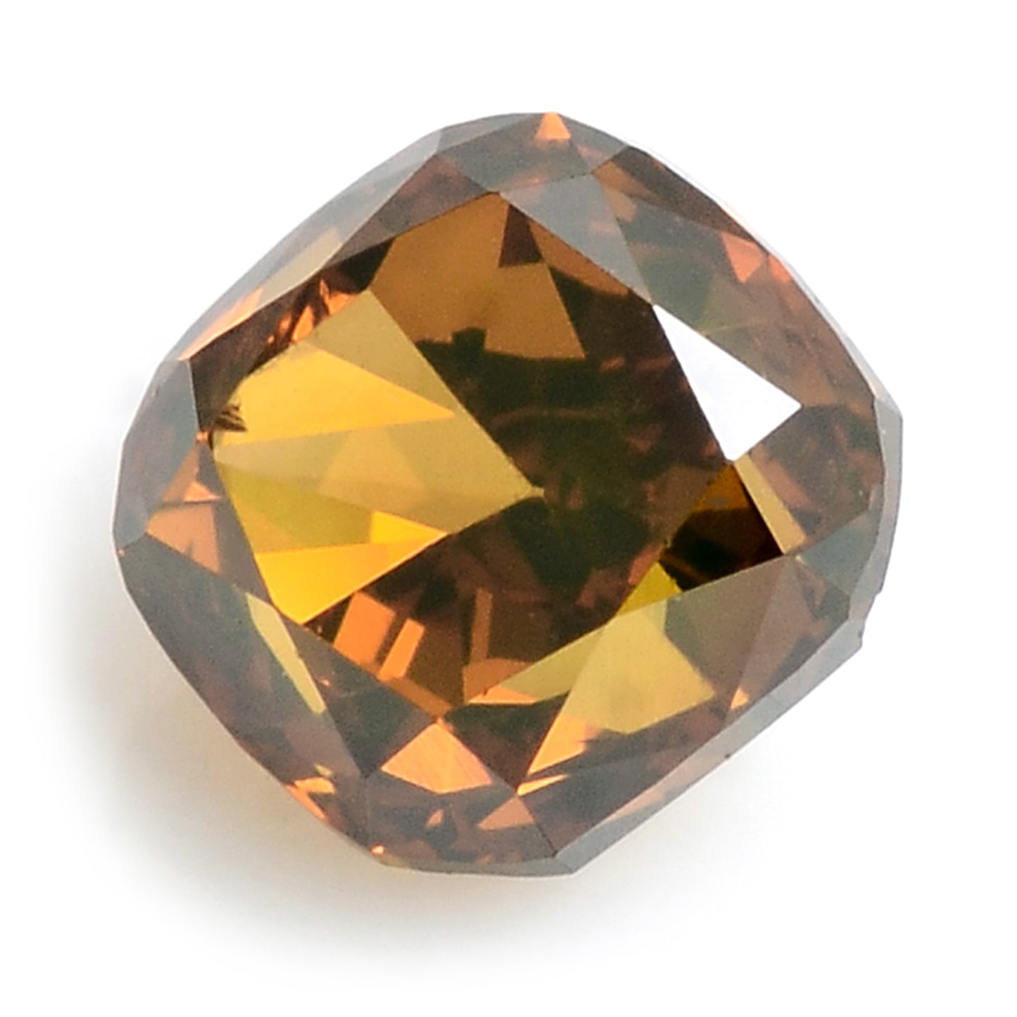 0.35 Carat Red Diamond Cushion Loose Gemstone