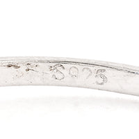 0.00 Ct Plain 925 Sterling Silver Ring