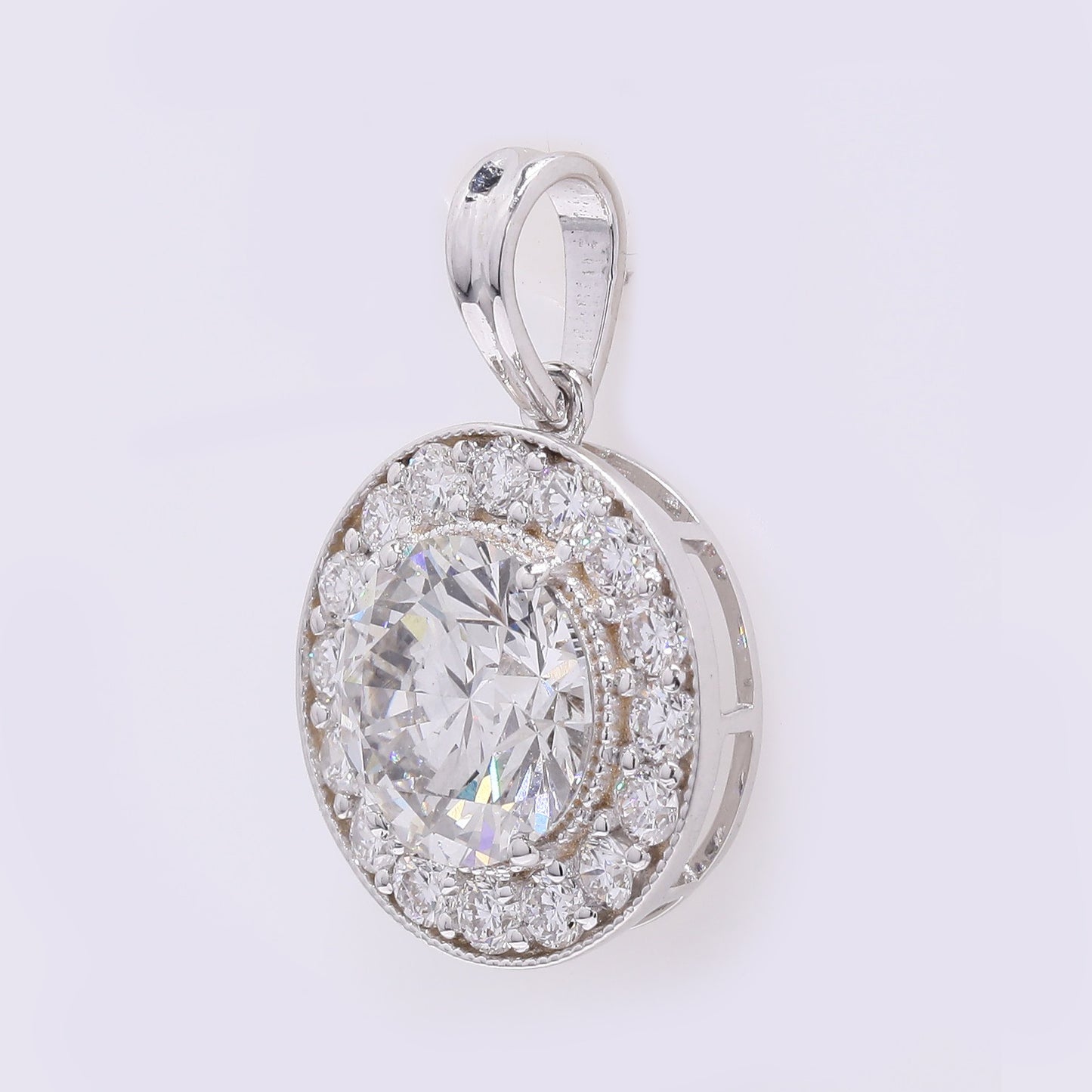 2.11 Carats Lab Grown Diamond 14K Gold Pendant