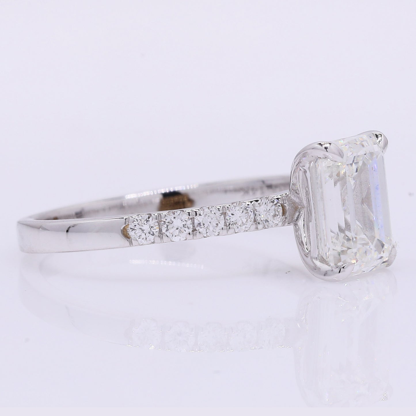 2.17 Carats Lab Grown Diamond 14K Gold Ring