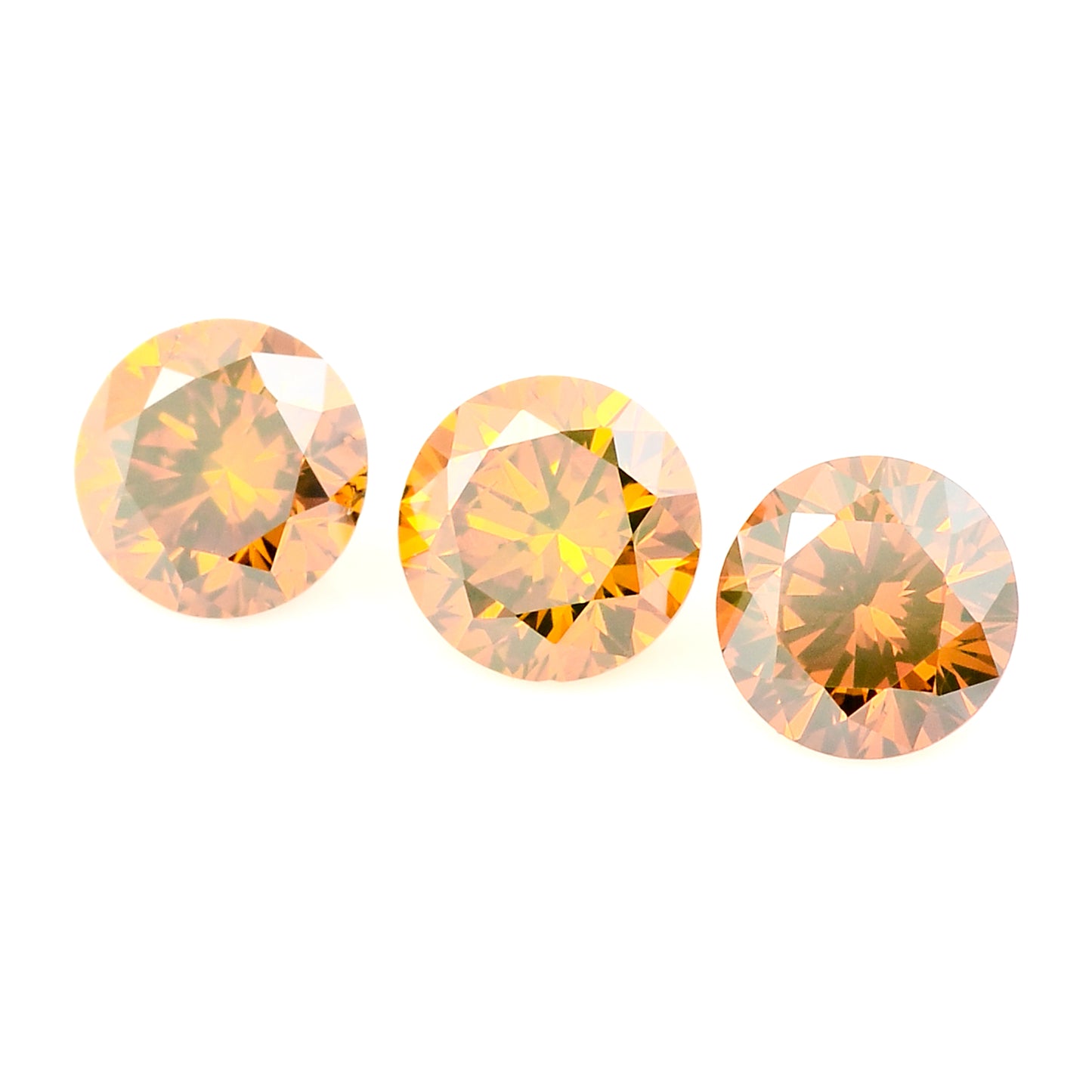 0.50 Red Diamond Round Loose Gemstone