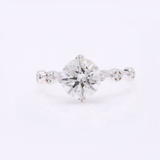 2.08 Carats Lab Grown Diamond 14K Gold Ring