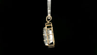 8.98 Ct Cushion Natural Aquamarine 14K Gold Pendant