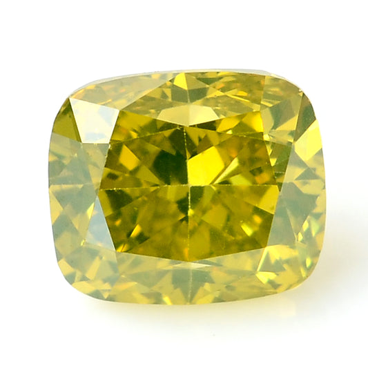 0.43 Carat Yellow Diamond Cushion Loose Gemstone
