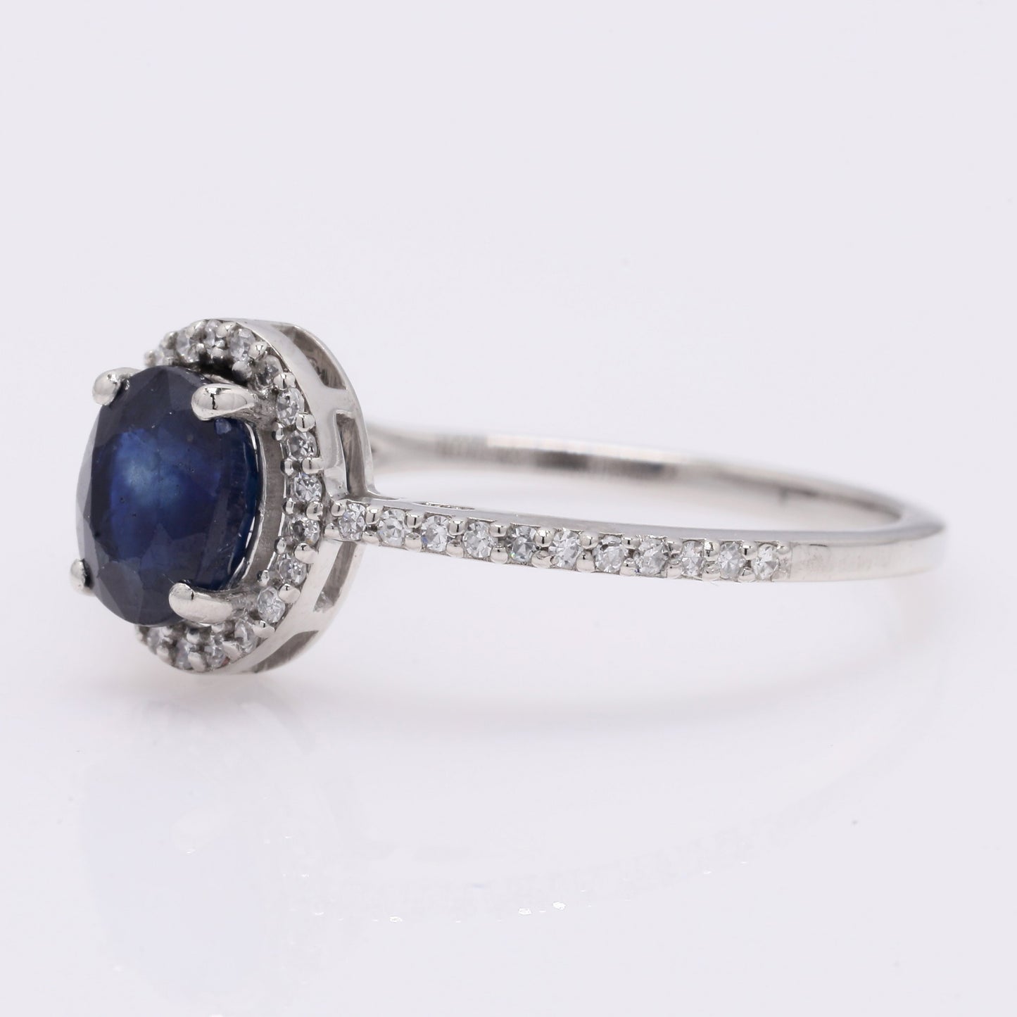 1.36 Ct Oval Mixed Cut Natural Sapphire 950 Platinum Ring