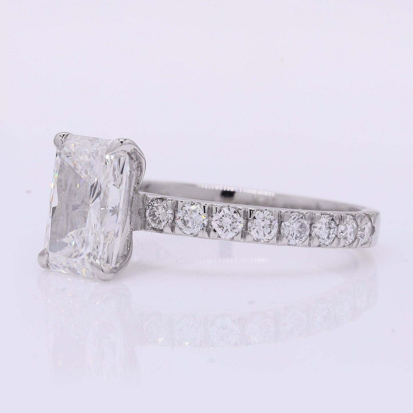 2.41 Carats Lab Grown Diamond 950 Platinum Ring