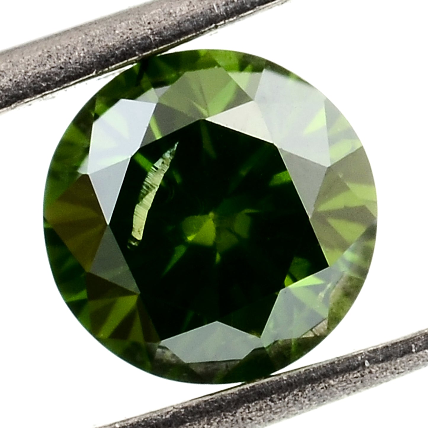 0.43 Green Diamond Round Loose Gemstone