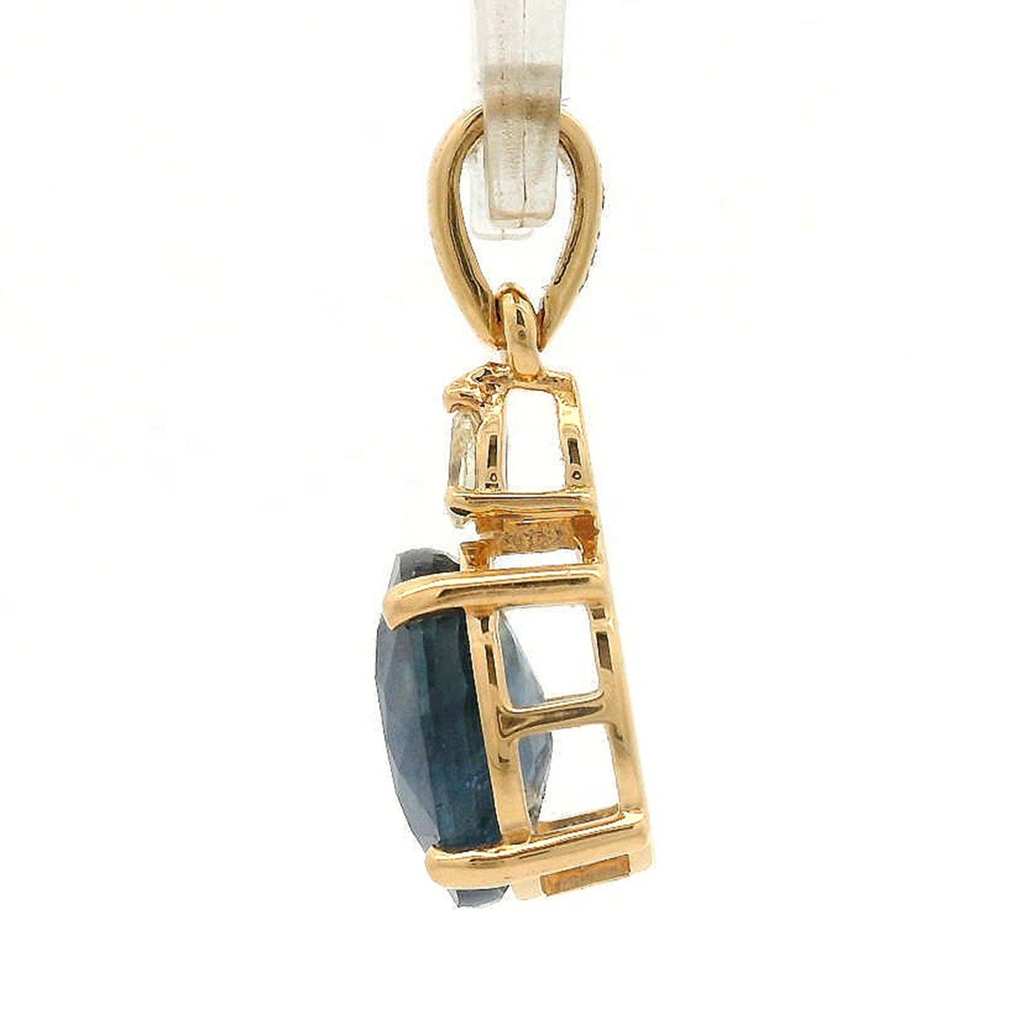 2.07 Ct Oval Ruby 14K Gold Pendant