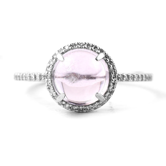 2.59 Ct Round Mixed Cut Natural Tourmaline 950 Platinum Ring