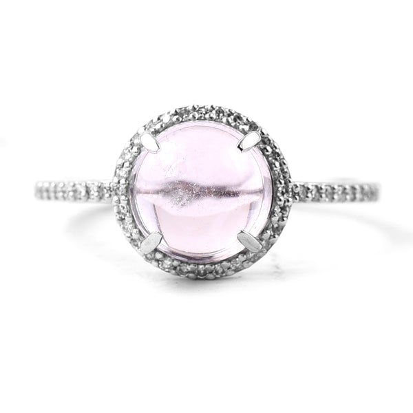 2.59 Ct Round Mixed Cut Natural Tourmaline 950 Platinum Ring