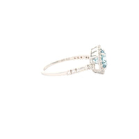 1.81 Carats Blue Lab Grown Diamond 14K Gold Ring