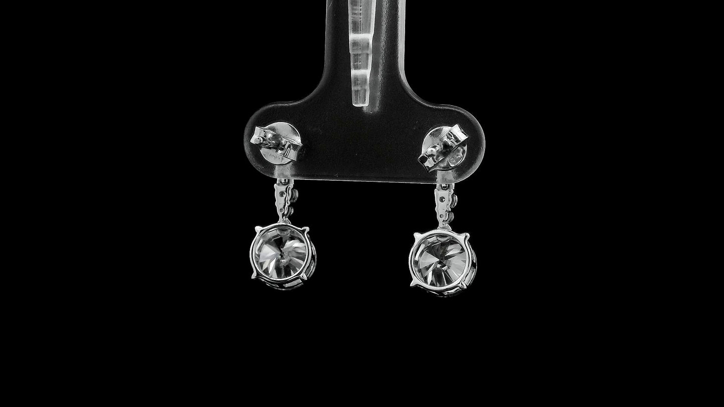 2.68 Carats Lab Grown Diamond 14K Gold Earrings
