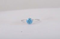 1.13 Carats Blue Lab Grown Diamond 14K Gold Ring