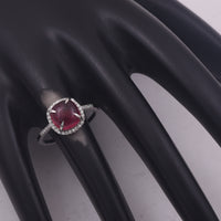 2.63 Ct Cushion Cabochon Cut Natural Pink Tourmaline 950 Platinum Ring