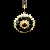 2.99 Ct Round Sapphire 14K Gold Pendant