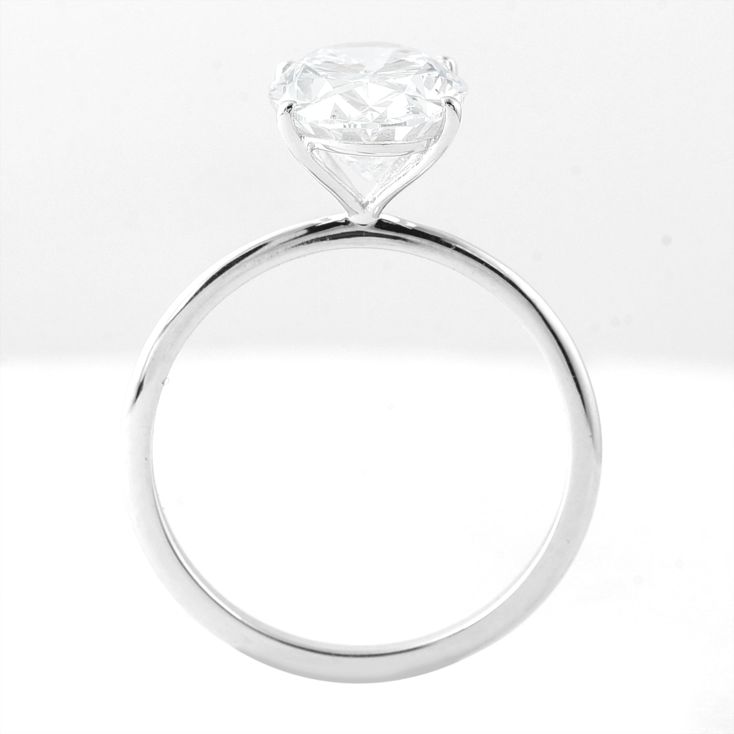 3.06 Carats Lab Grown Diamond 14K Gold Ring
