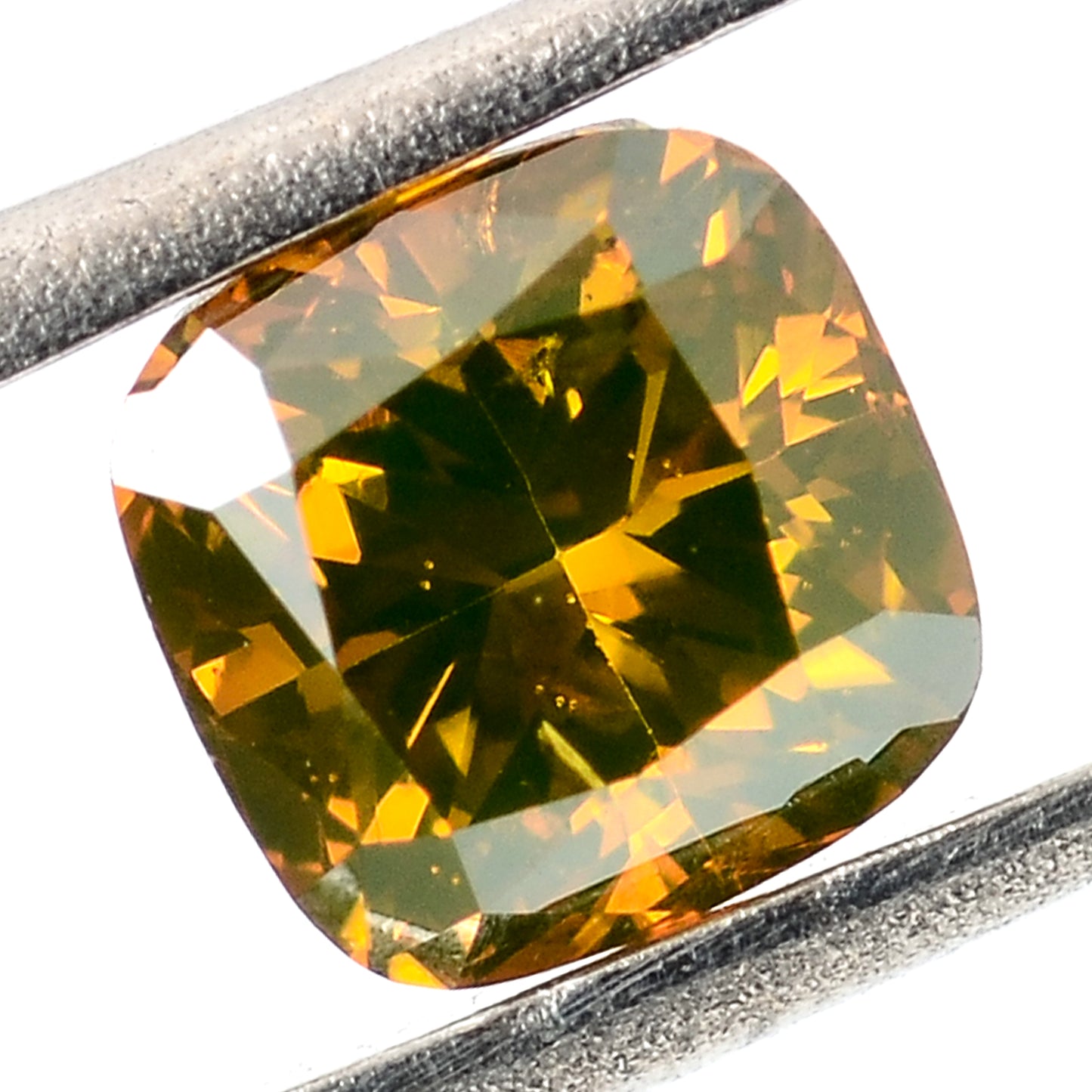 0.31 Carat Red Diamond Cushion Loose Gemstone