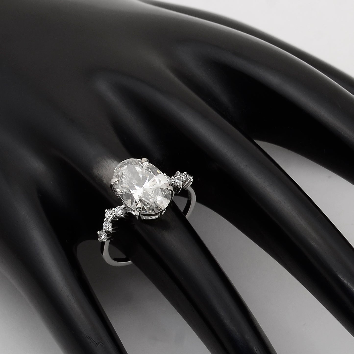 3.23 Carats Lab Grown Diamond 14K Gold Ring