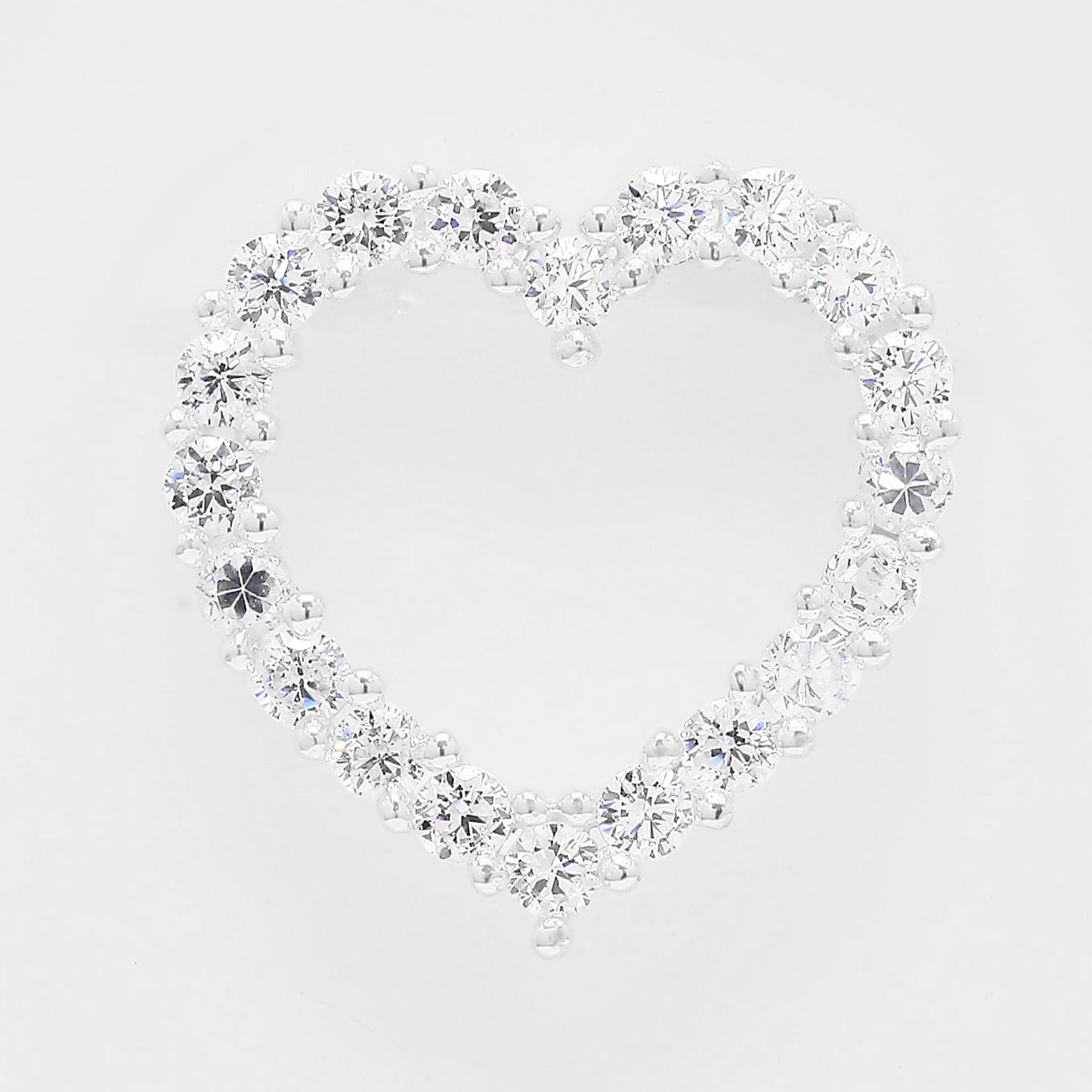 0.77 Ct Round Cubic Zirconia 925 Silver Pendant