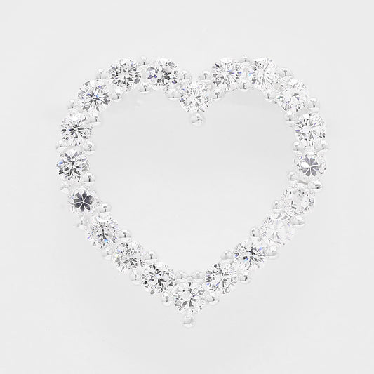 0.77 Ct Round Cubic Zirconia 925 Silver Pendant