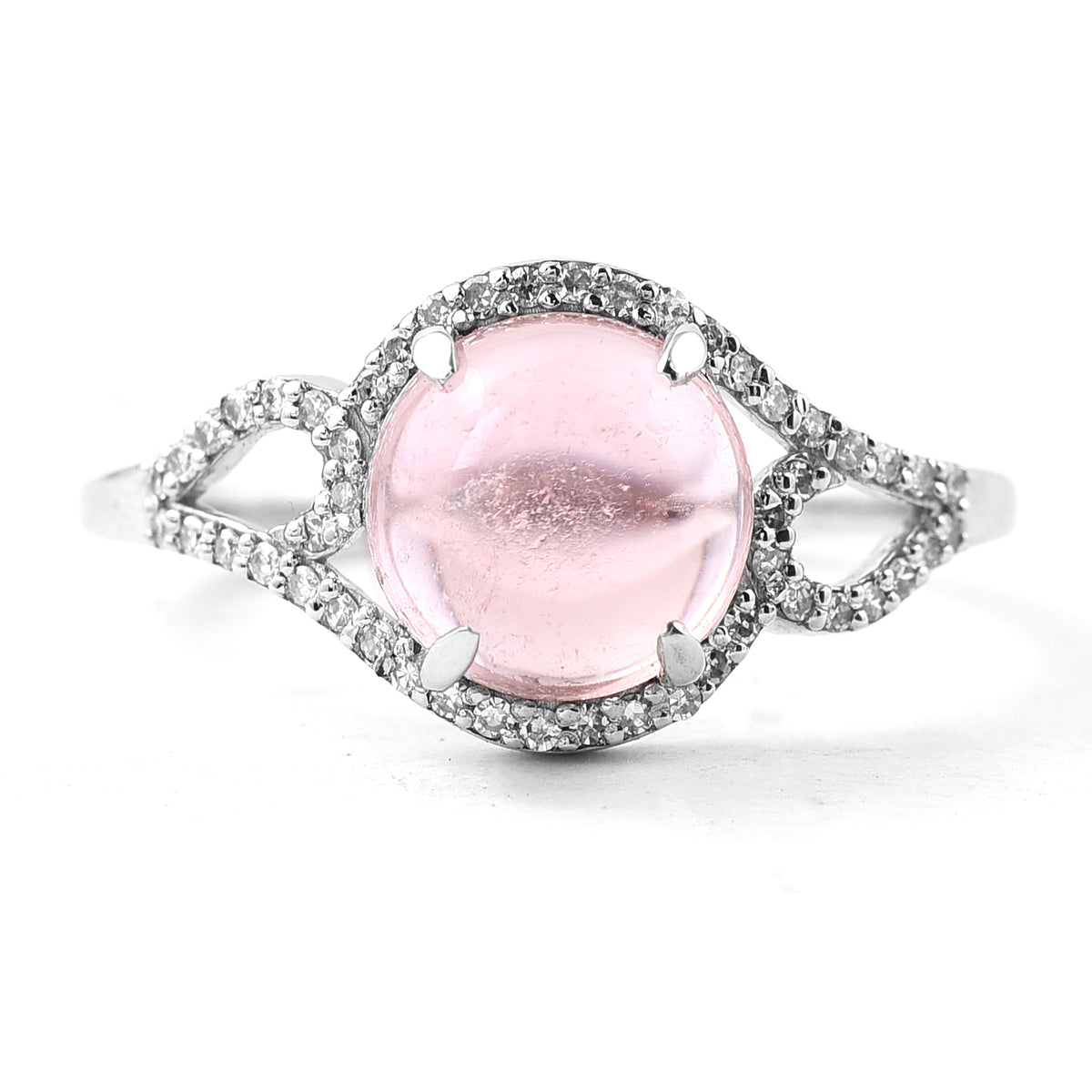 2.43 Ct Round Mixed Cut Natural Tourmaline 950 Platinum Ring