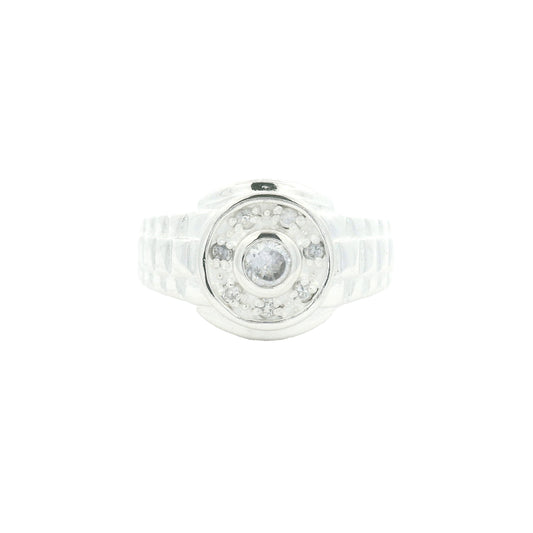 4.86 Ct Cubic Zirconia 925 Sterling Silver Ring