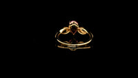 1.87 Ct Pear Lab Grown Pink Sapphire 14K Gold Ring