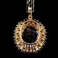 17.88 Ct Oval Kunzite 14K Gold Pendant