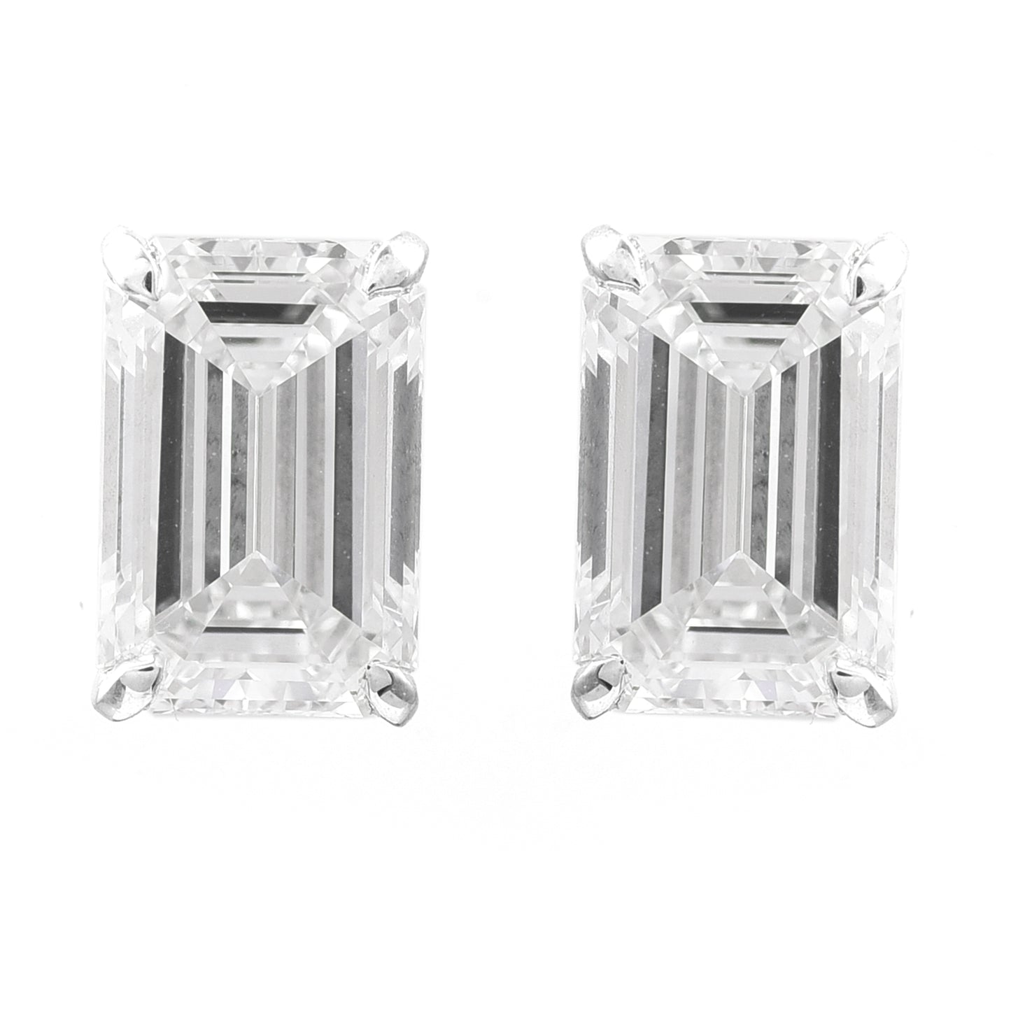 3.13 Carats Lab Grown Diamond 14K Gold Earrings