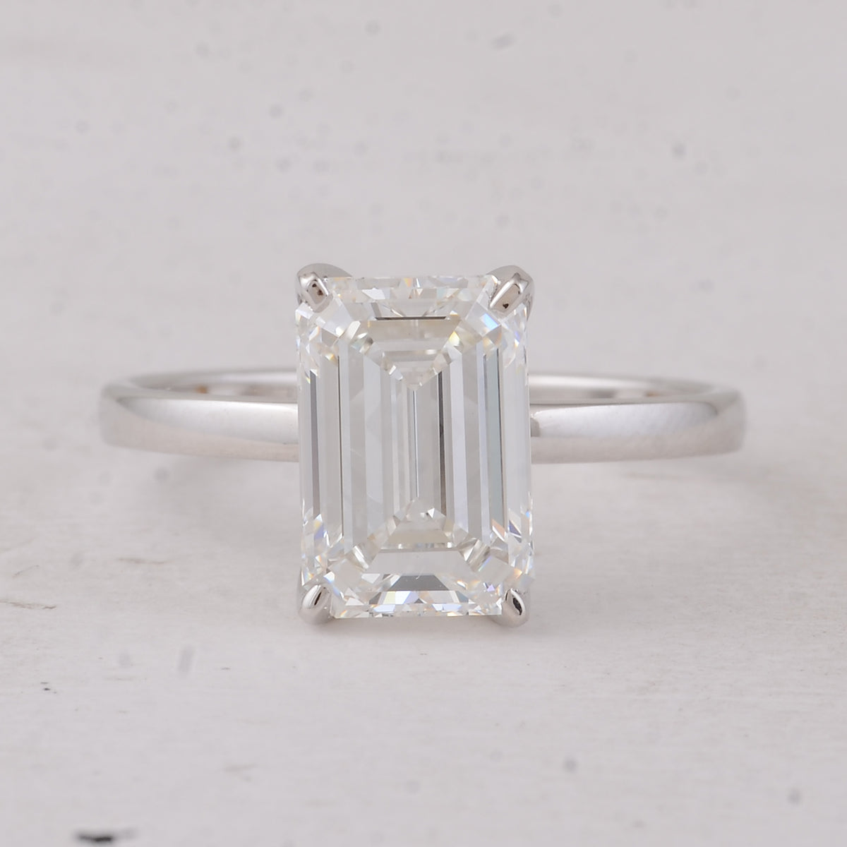 3.08 Carats Lab Grown Diamond 14K Gold Ring