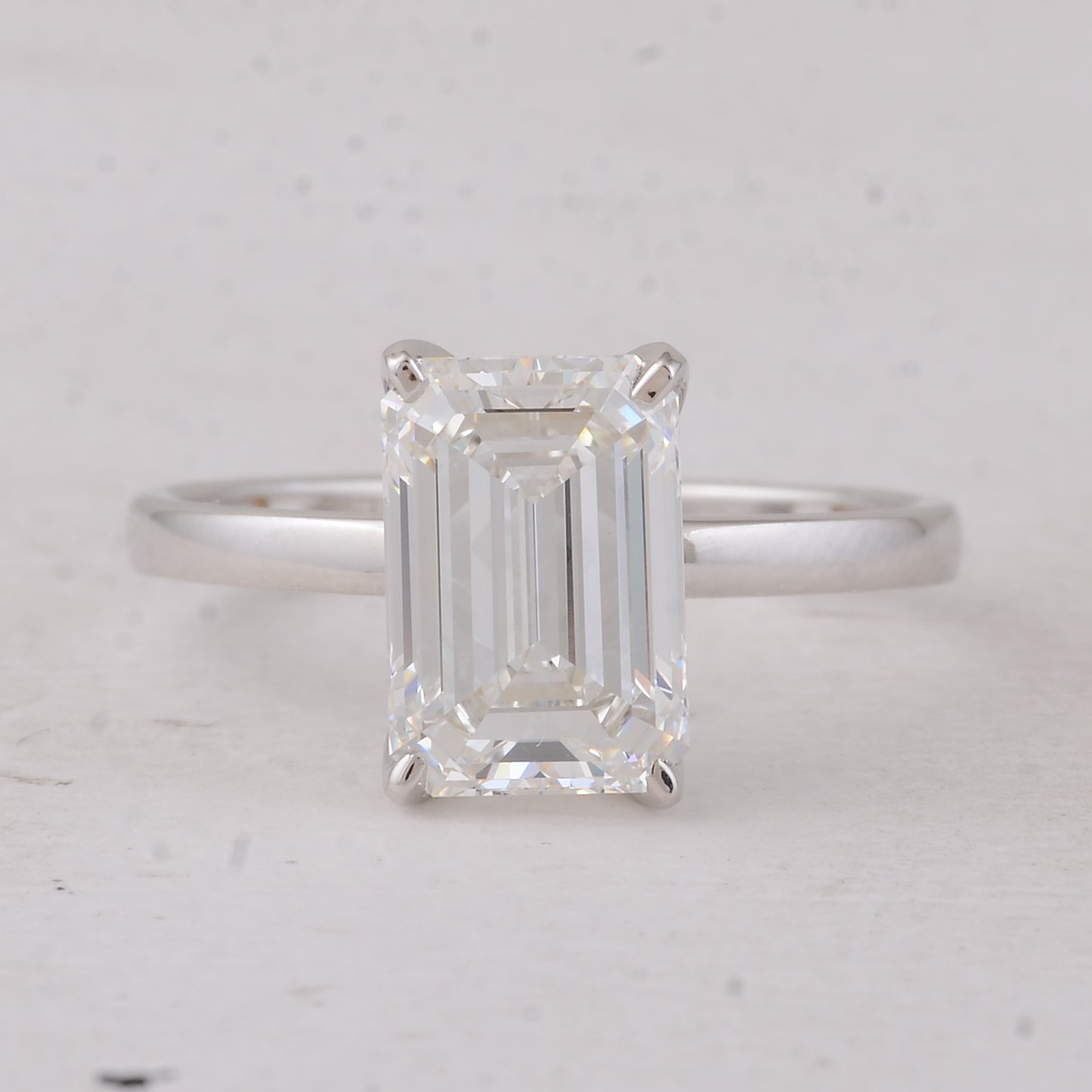 3.08 Carats Lab Grown Diamond 14K Gold Ring