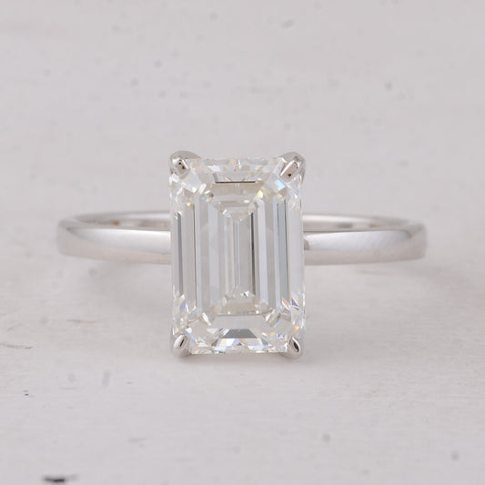 3.08 Carats Lab Grown Diamond 14K Gold Ring