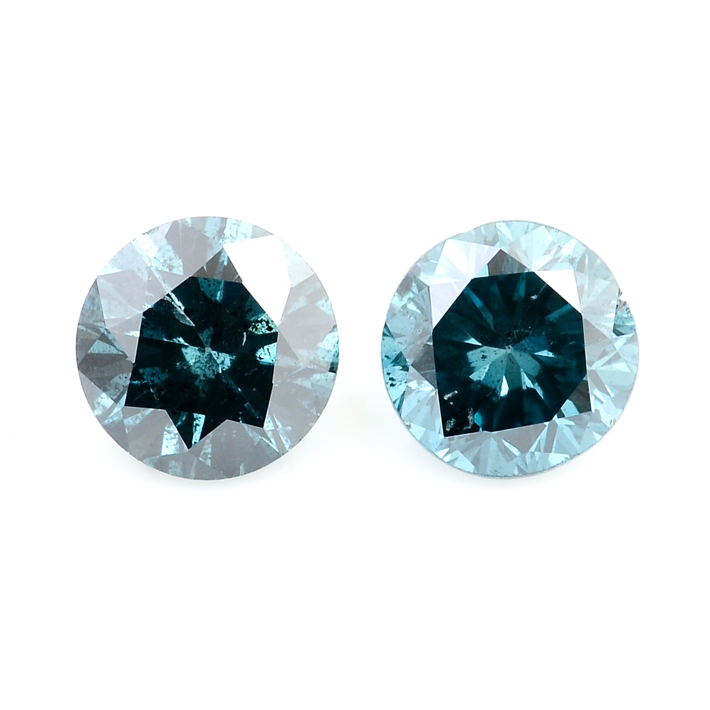 0.77 Blue Diamond Round Loose Gemstone